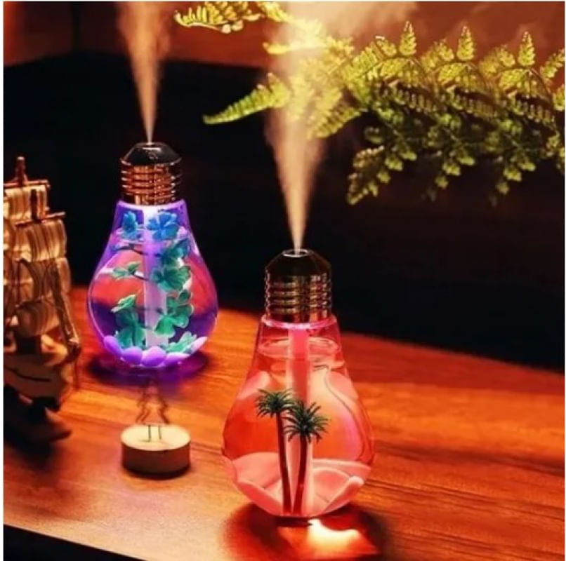 Umidificador Lampada Cabo Usb Portátil Ar Ambientes