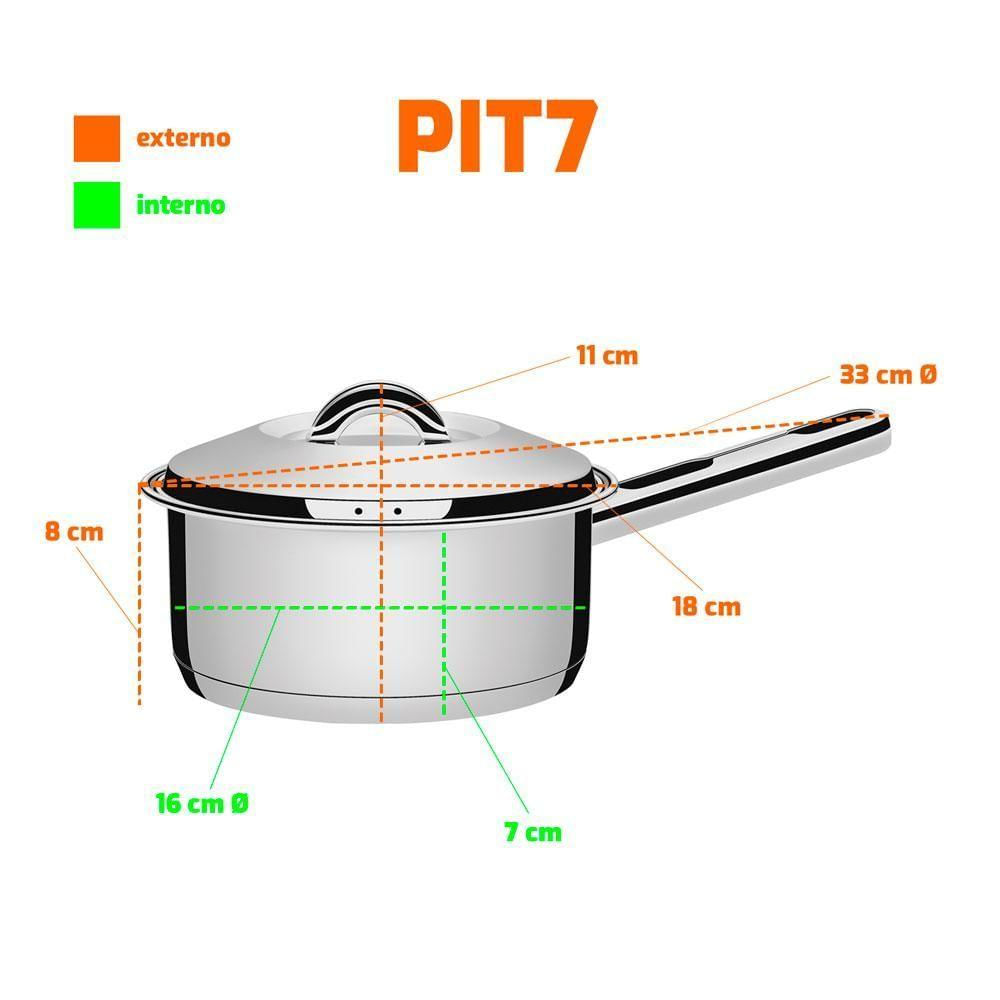 Conjunto De Panelas Solar 16cm 1,4l Com 12 Talheres De Mesa Laguna Tramontina