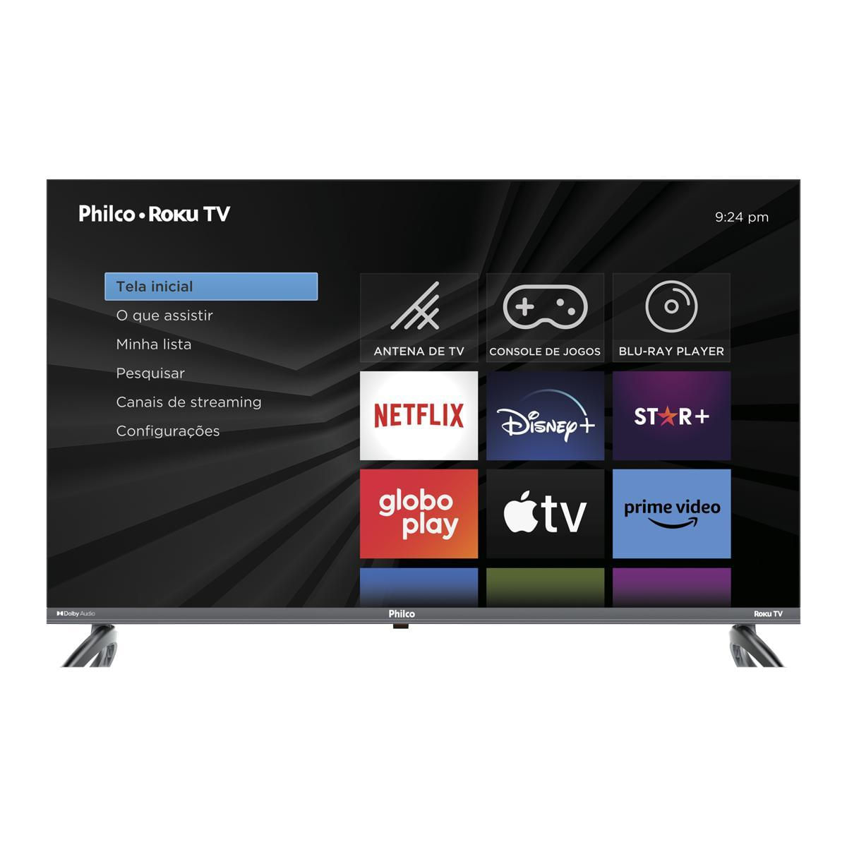 Smart TV 32” Philco Led Roku TV Dolby Audio PTV32E3ERSGB Bivolt