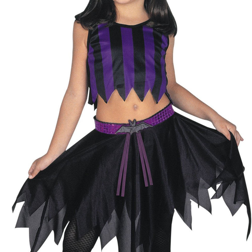 Fantasia Infantil - Conjunto Vampira C/ Morcego Pop - Tamanho P (3 a 5 anos) - 10312 - Sulamericana