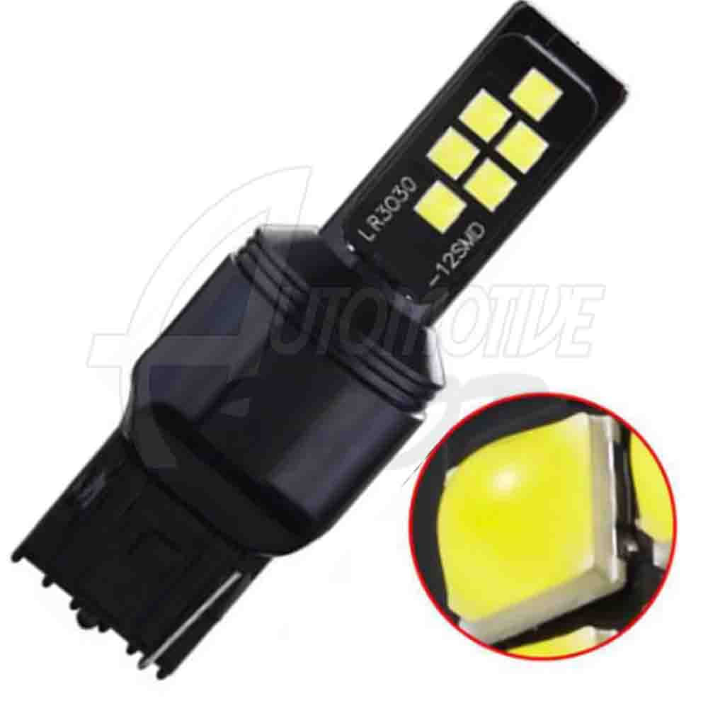 Lâmpada Pingo T20 Dois Polos 12 Leds SMD Cambus Canceler Bco