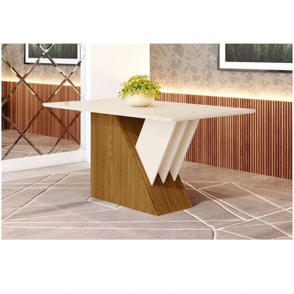 Mesa De Jantar 160 Cm Epic Henn Nature Com Off White