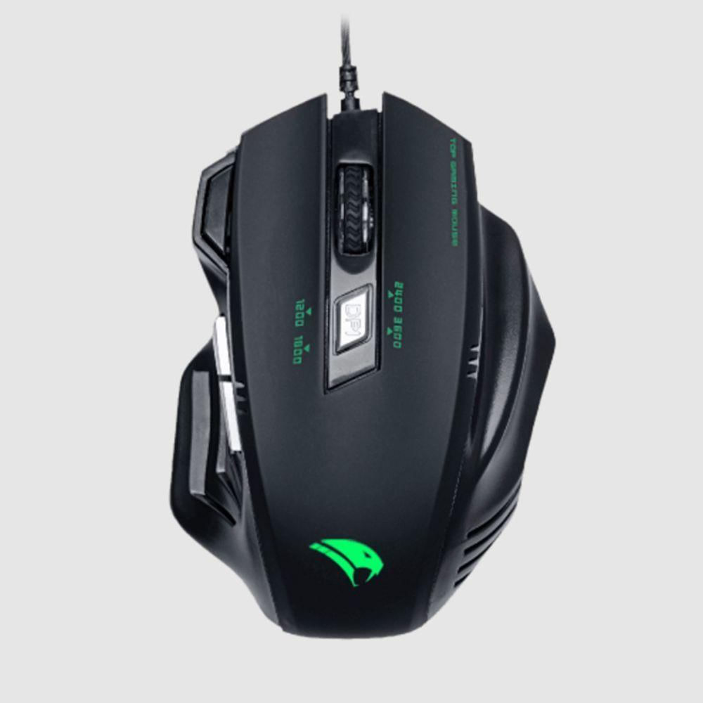 Mouse Gamer Viper Pro 3.600 Dpi Python - 410 Preto/verde Bivolt