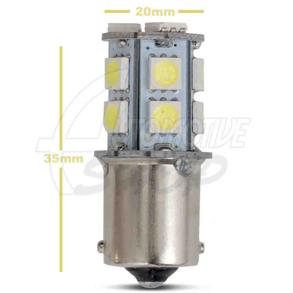 Lâmpada 1156 Dois Polo P21/5W de 13 Leds super branco Un.