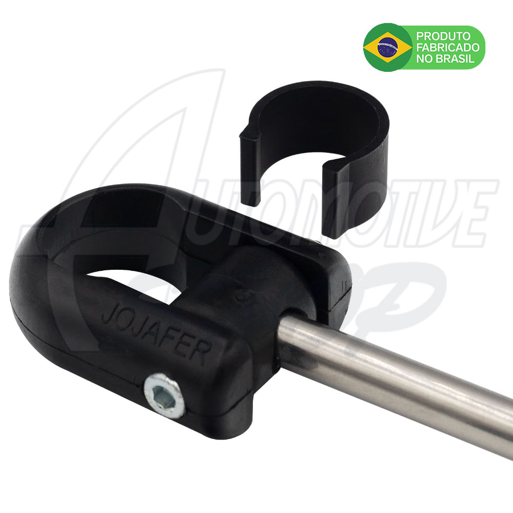 Antena Corta Pipa Moto Retrátil Guidao Aço Inox Prata M5A