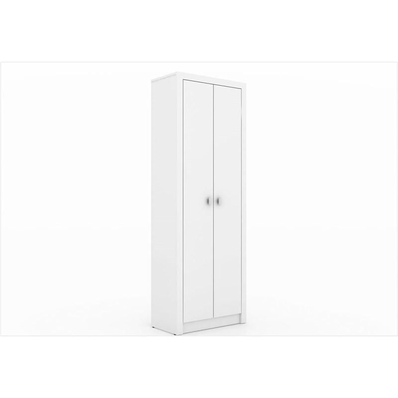 Armário de 171,5 cm para Home Office 02 Portas ME4105 Branco - Tecno Mobili