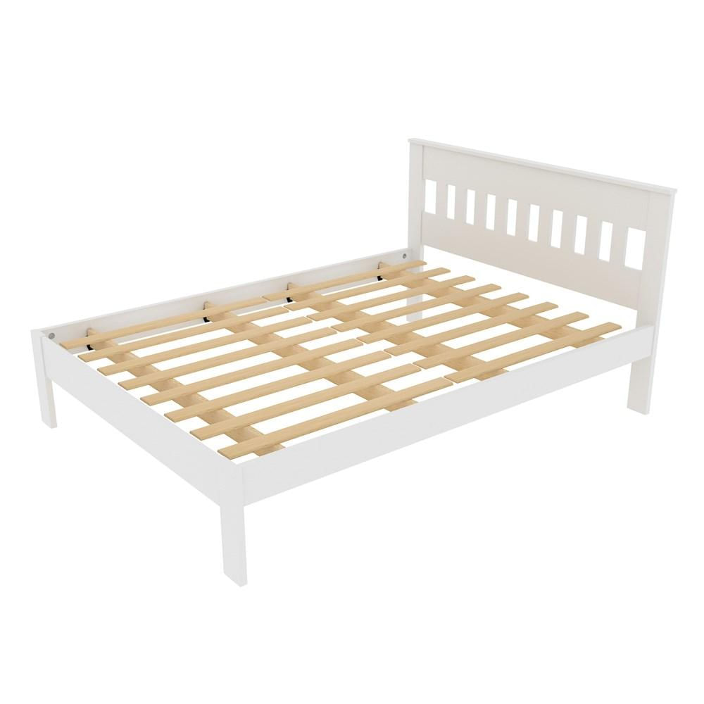 Cama de Casal CM8007 Branco - Tecno Mobili