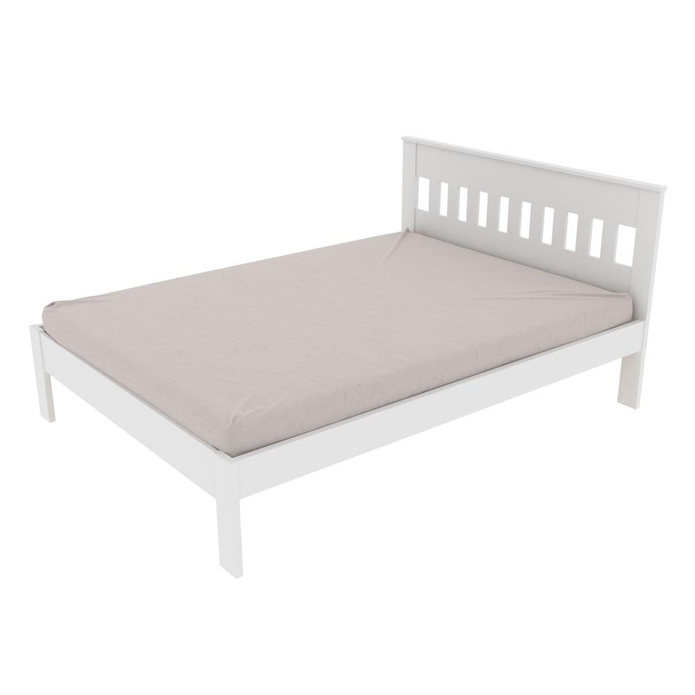 Cama de Casal CM8007 Branco - Tecno Mobili