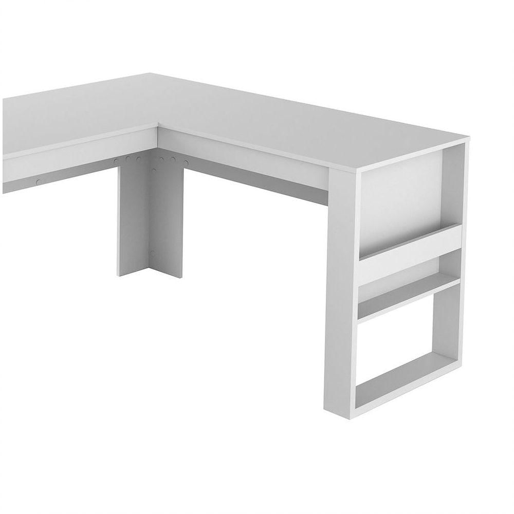 Mesa Para Escritório Em L Me4145 Branco/branco