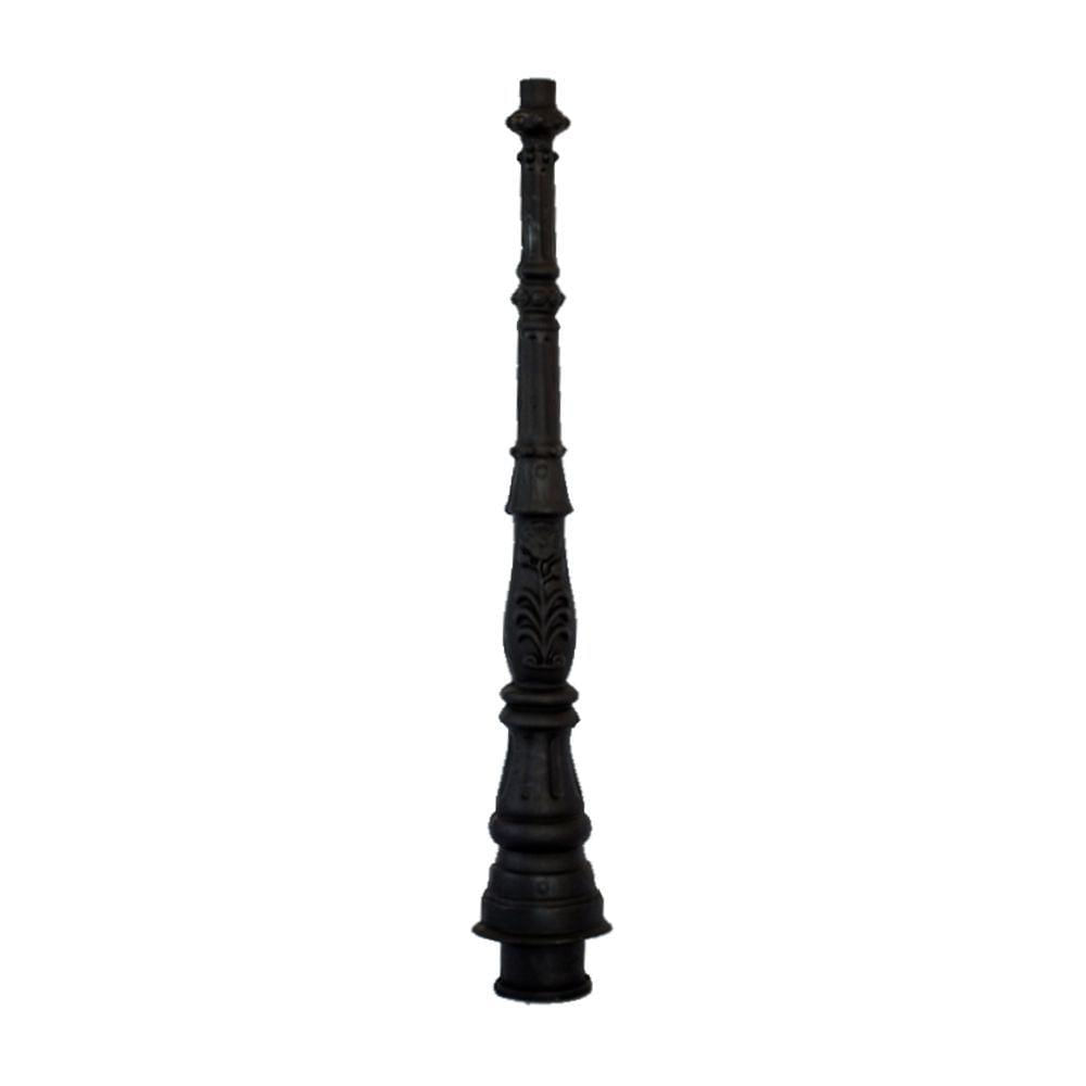 Poste Colonial Jardim Decoração N04 De Ferro Fundido 131Cm