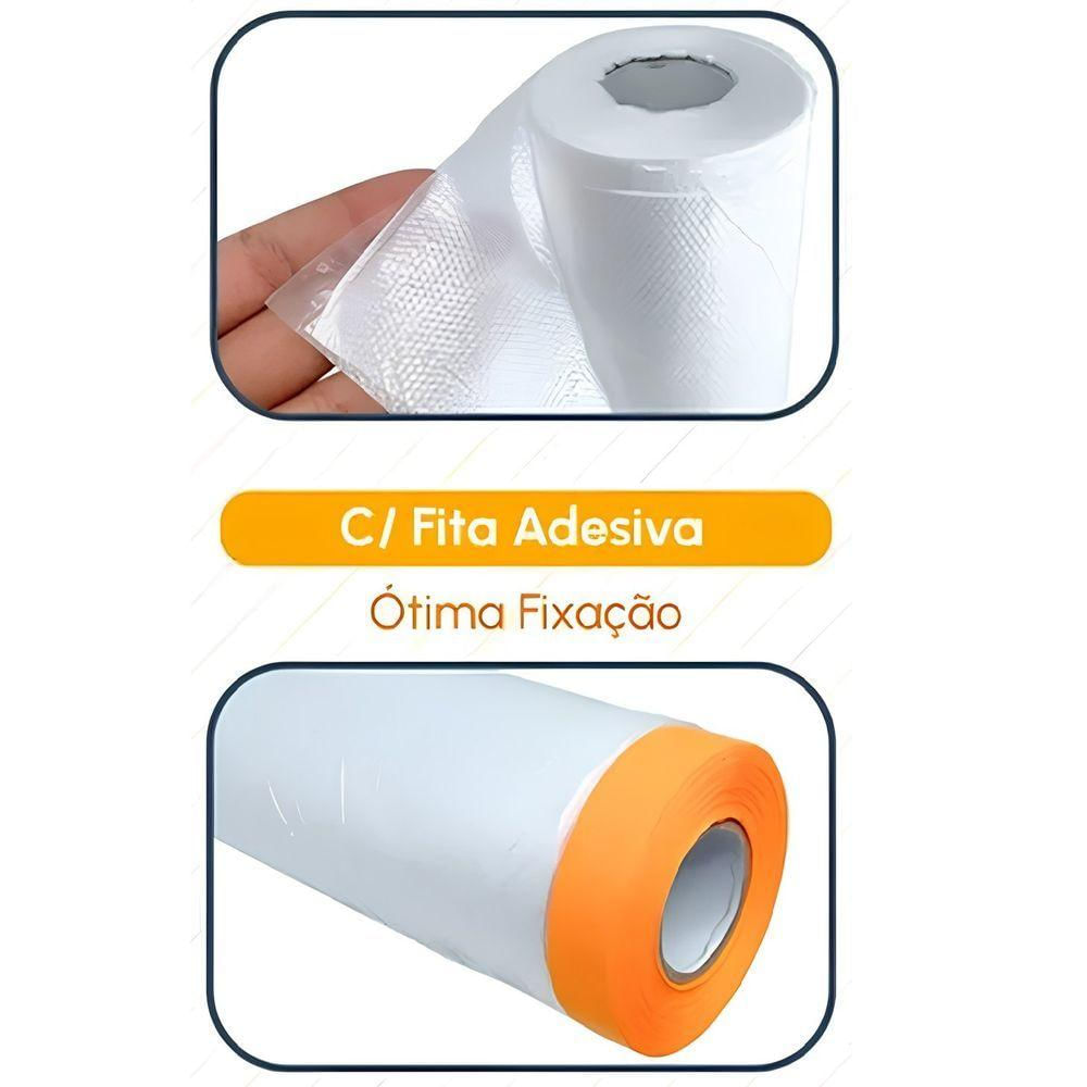 Filme Eletrostático Para Mascaramento C-fita Crep 1,50x20m