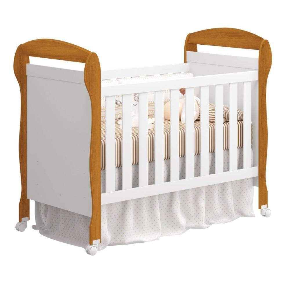 Berço Mini Cama Danny Branco/savana - Reller Móveis Branco/savana