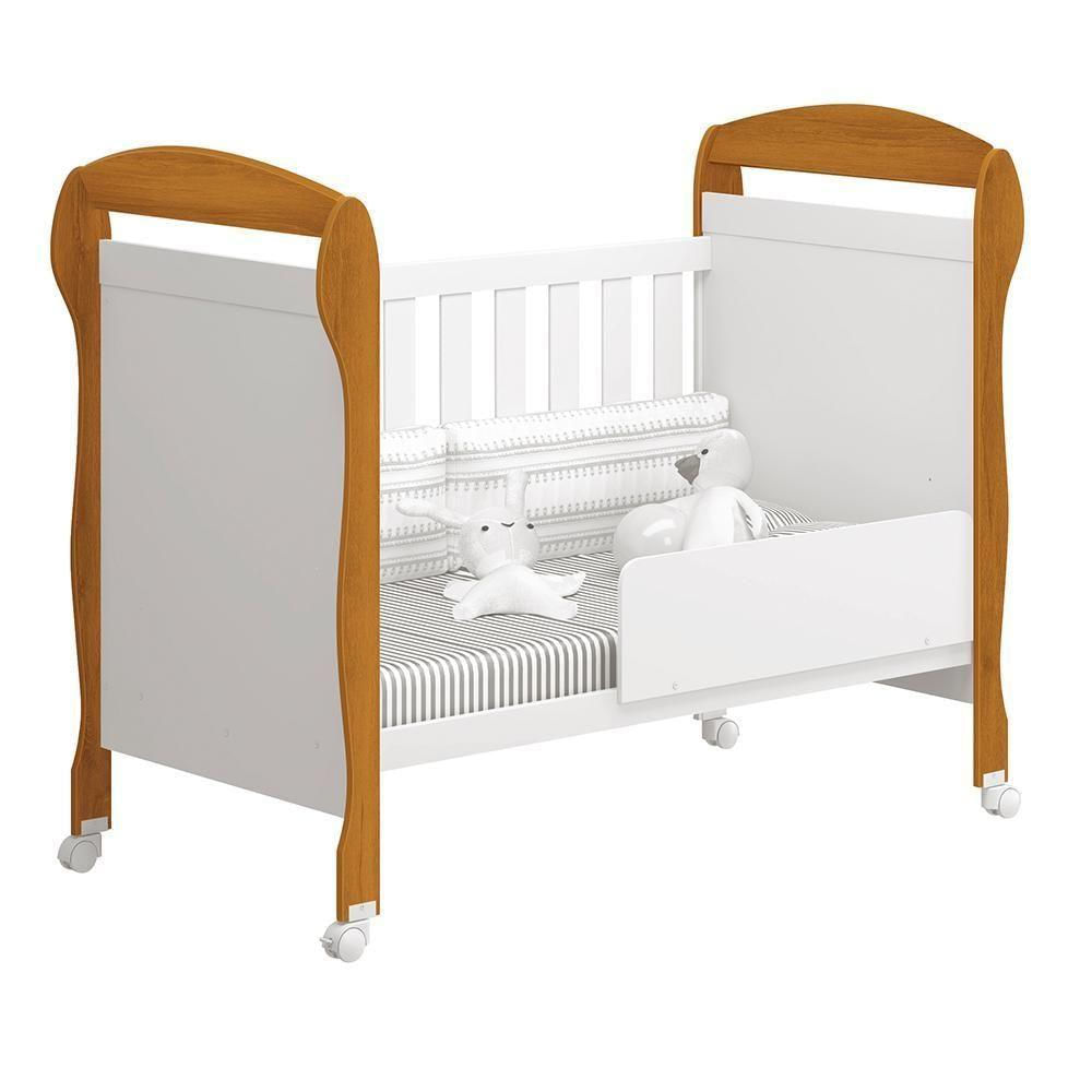 Berço Mini Cama Danny Branco/savana - Reller Móveis Branco/savana