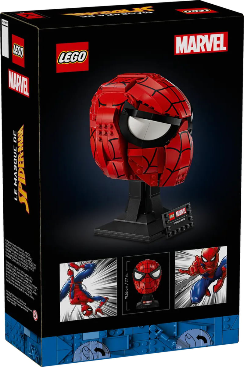 Lego Marvel Cabeça Homem Aranha 487 Peças - 76285