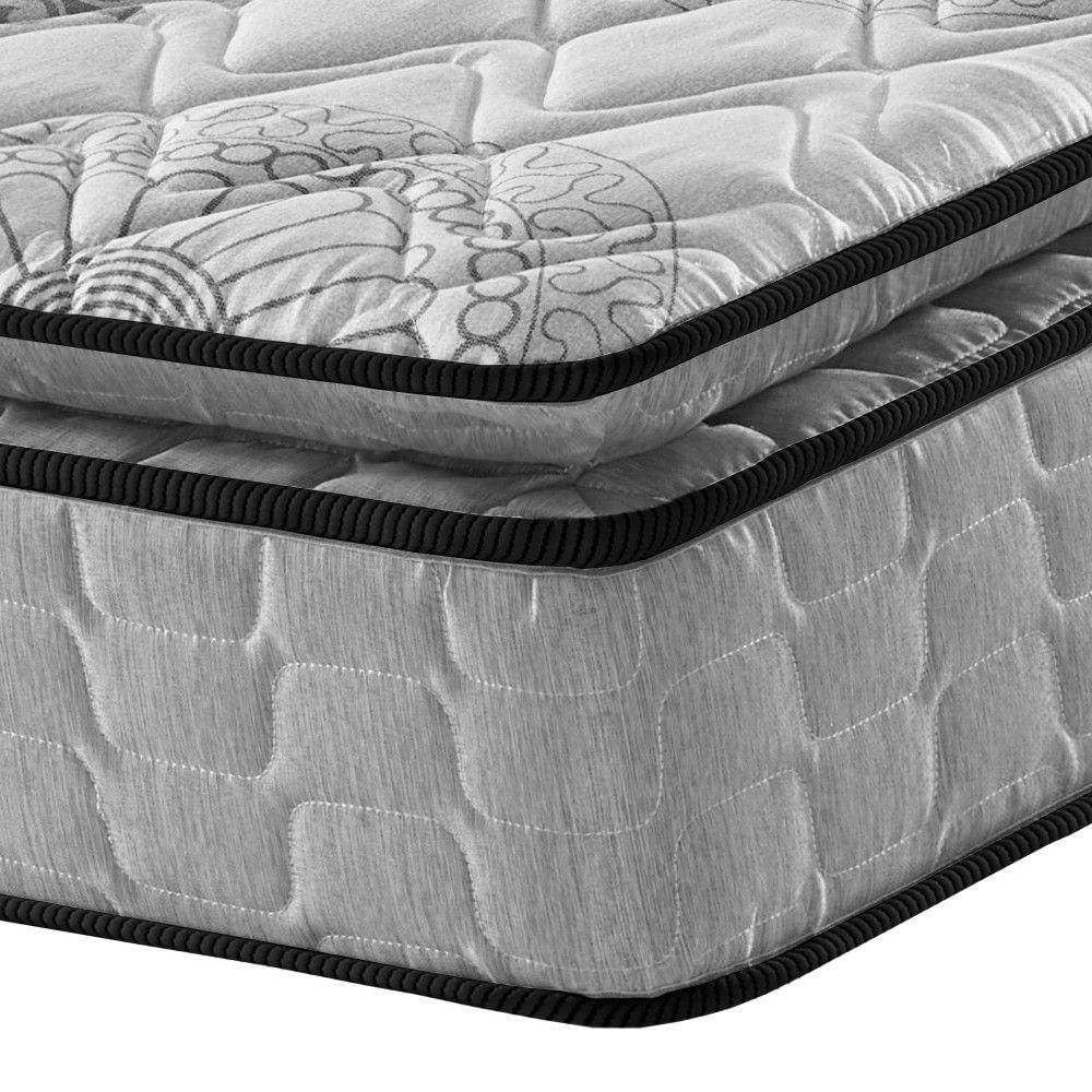 Colchão Viúva Hanover One Ortopédico Espuma D33 Pillow Top Cinza