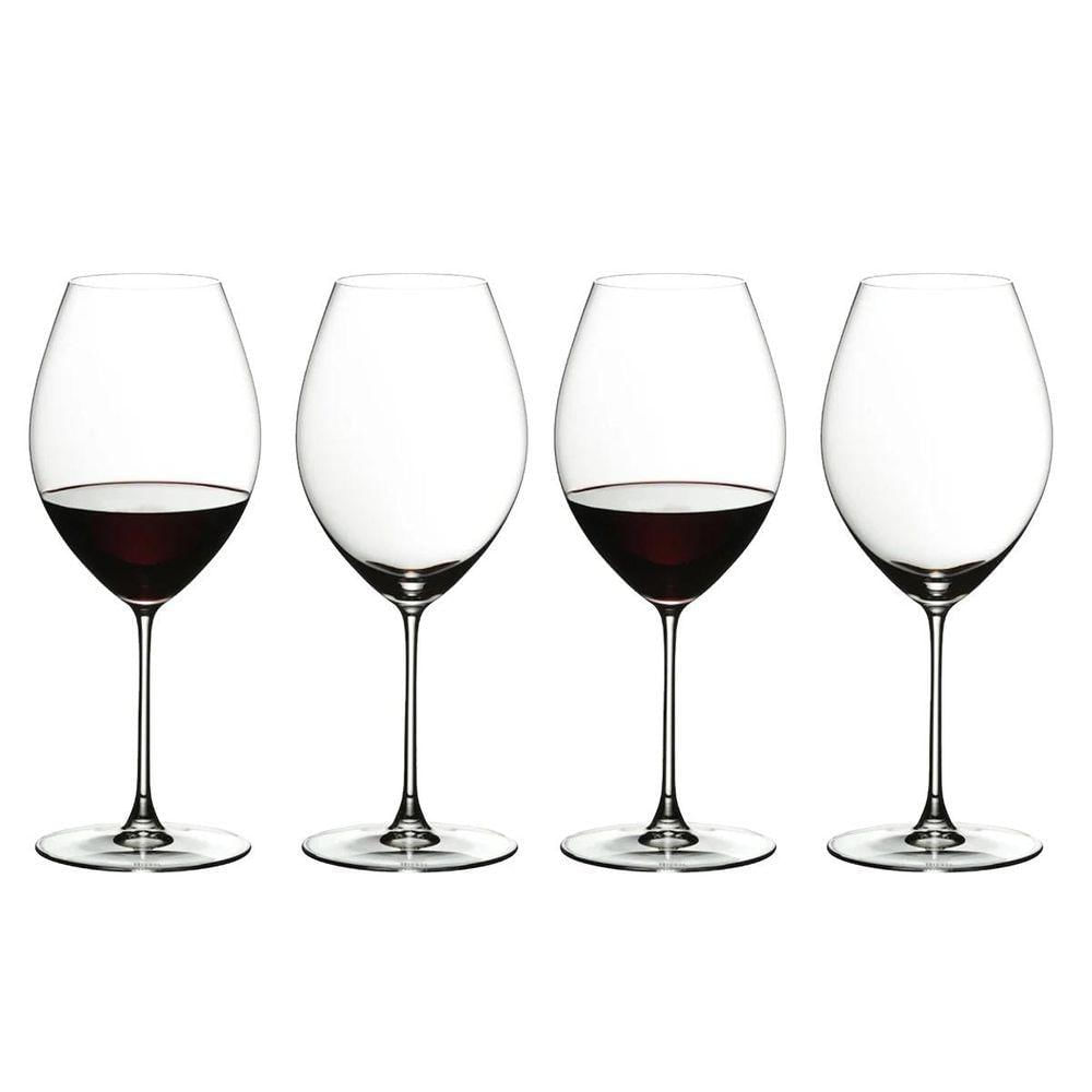 Conjunto Jogo 4 Taças Vinho Tinto Riedel Cristal 640ml Fino