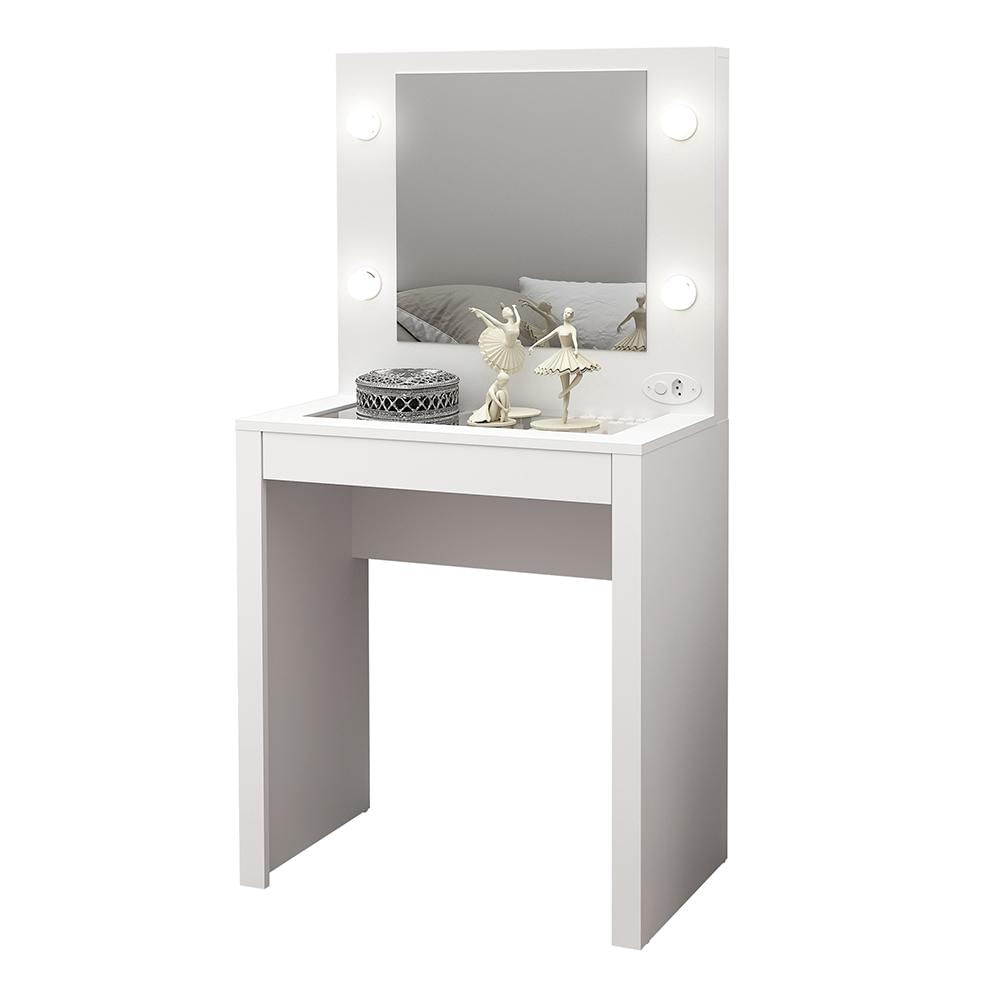 Penteadeira para Quarto Decorativa PE2017 MPD Branco - Gran Belo