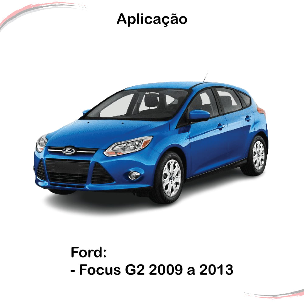 Kit 4 Borrachas da Porta e Porta-Malas Focus G2 2009 a 2013