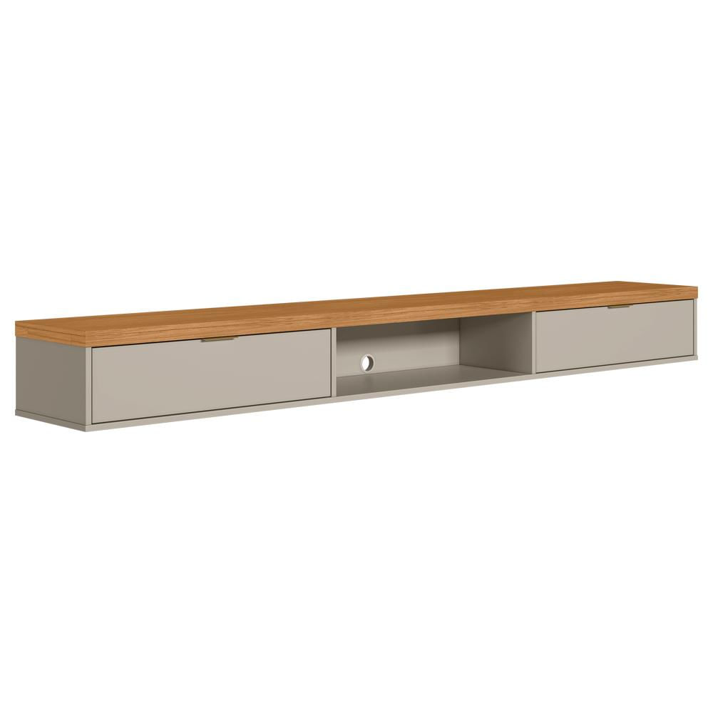 Nicho Bancada Marisa Nature e Off White 218x23 cm L04 - D&#039Rossi