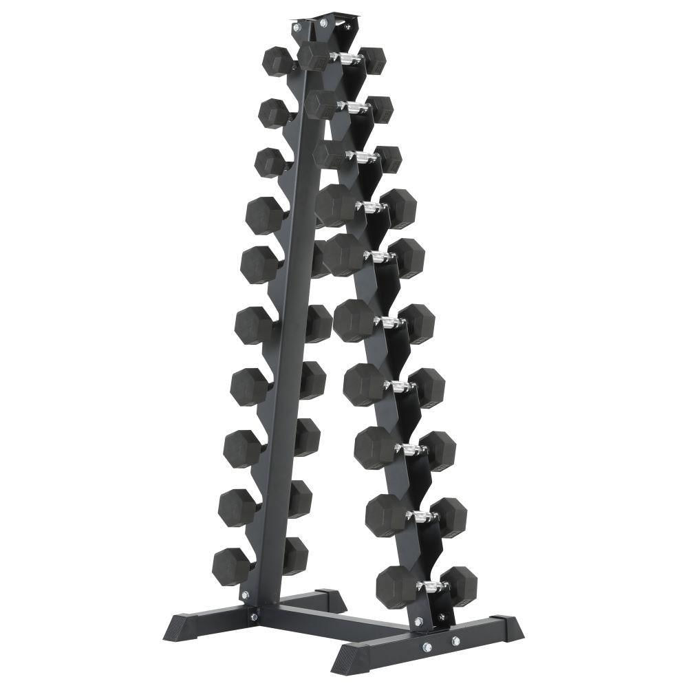 Expositor Suporte Torre de Halteres, Pesos e Dumbbells Gallant Elite de 1 a 10kg GTE20VFEA-PT