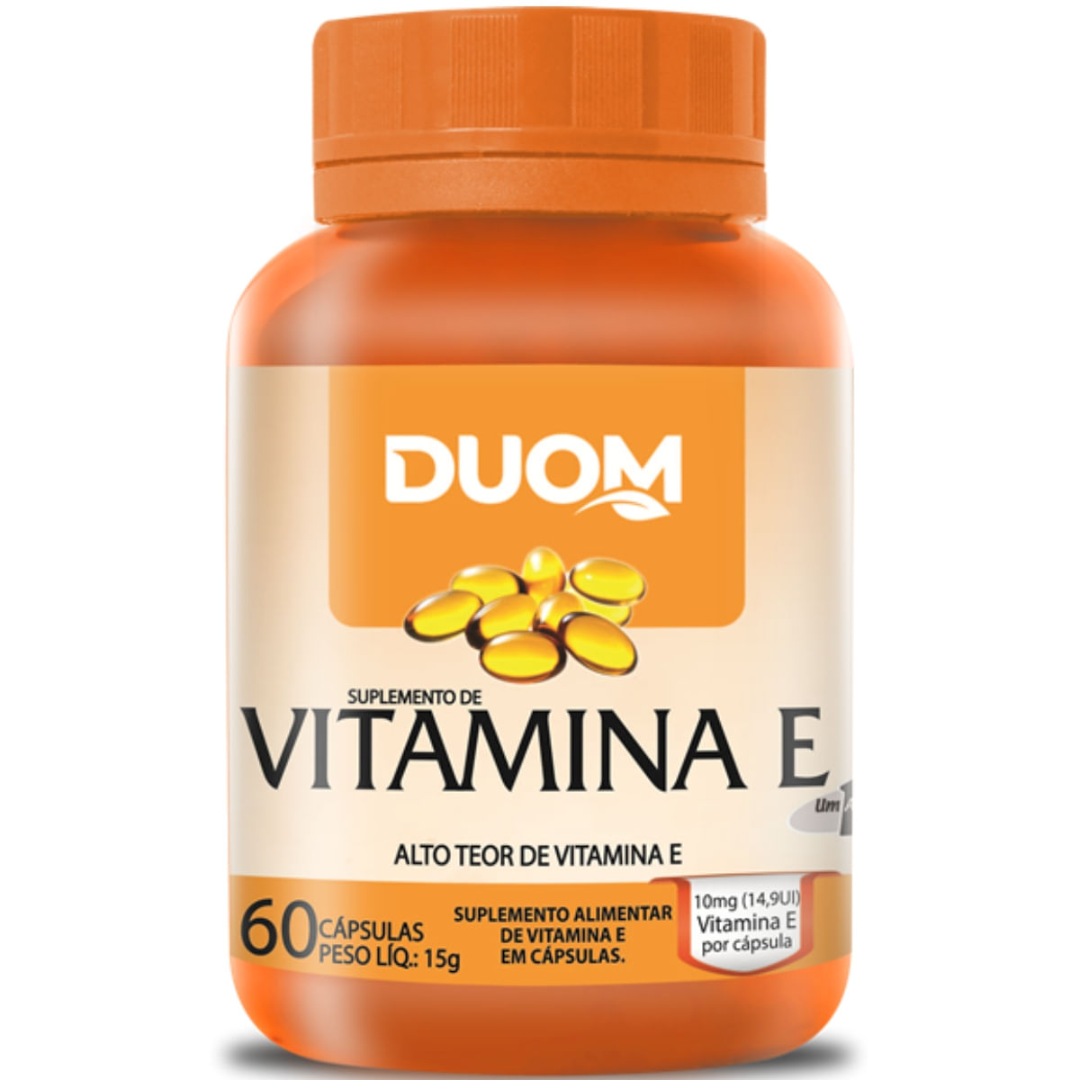 VITAMINA E ANTIOXIDANTE 1 CÁPSULA AO DIA 60 CÁPSULAS - DUOM