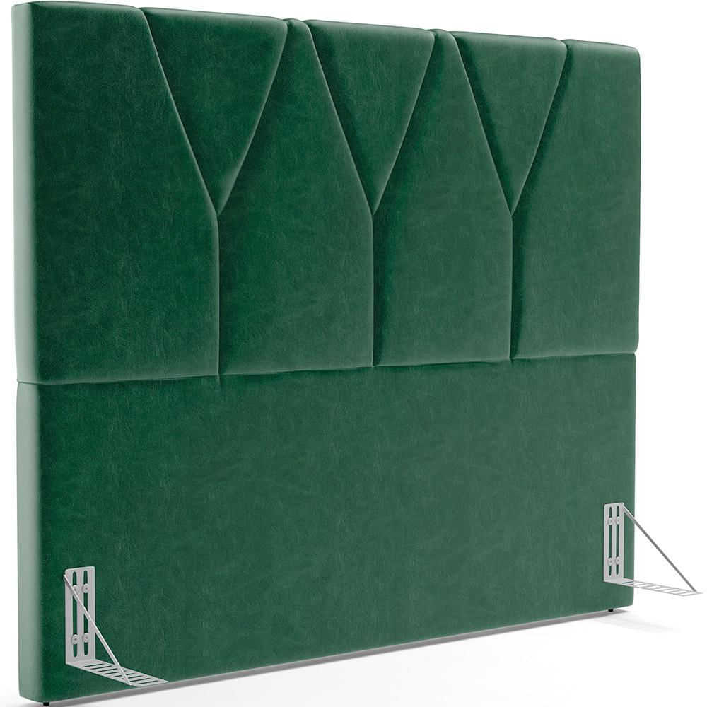 Cabeceira Cama Box Casal King 195 cm Aurora W01 Facto Verde Musgo - Lyam Decor