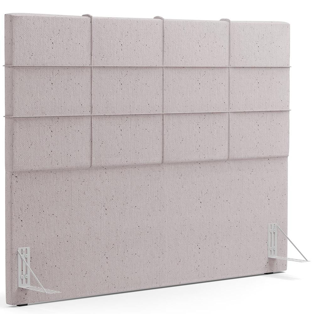 Cabeceira Cama Box Casal King 195 cm Roma W01 Linho Bege - Lyam