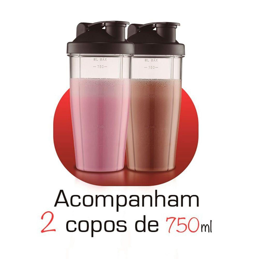 Liquidificador Portátil Mondial Personal Blender Dg-01 Personal Blender-220v-preto/prata 220V