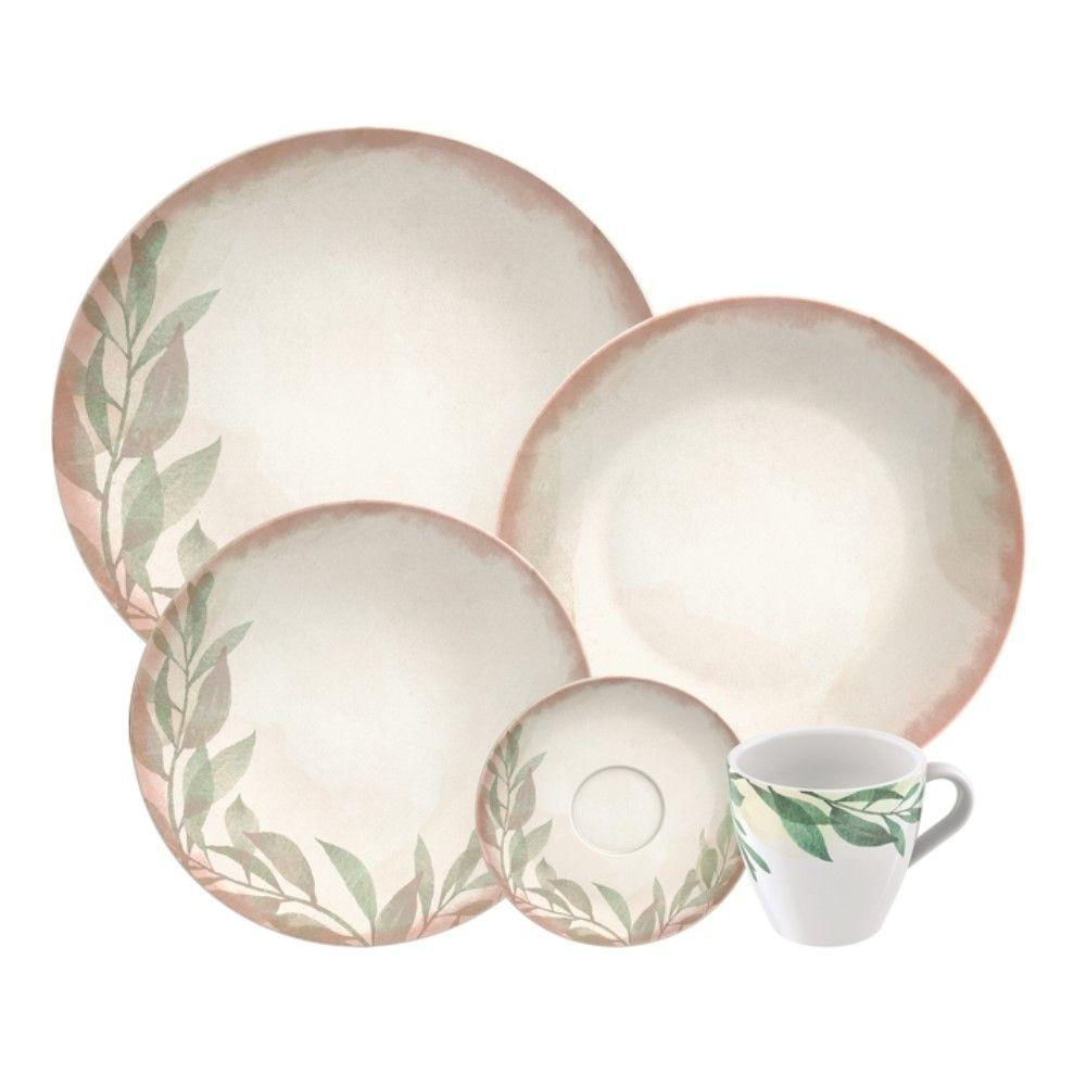 Aparelho De Jantar De Porcelana 20 Peças Natur Tramontina