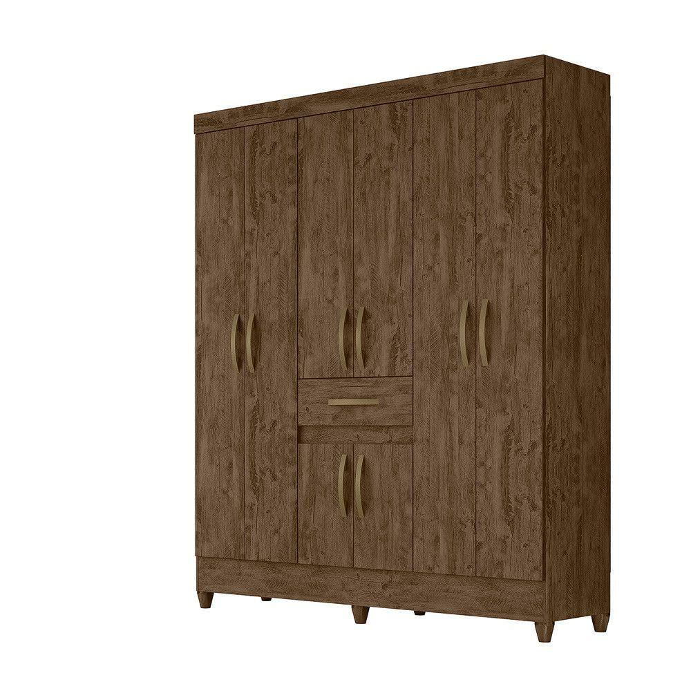 Guarda Roupa 8 Portas Portugal Castanho Wood 835331 Moval