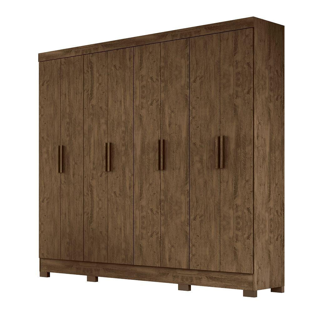 Guarda Roupa 8 Portas Diplomata Castanho Wood 911331 Moval