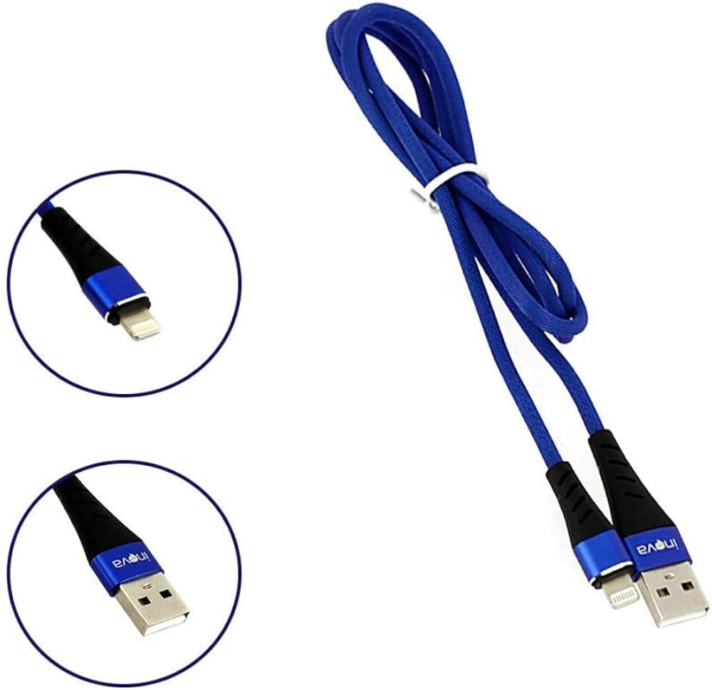 Cabo de dados LIGHTNING/USB 2.4A flexível NY - colors