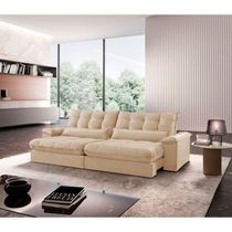 Sofá Classic Linho 02 Módulos 90 Cm B25 Cm Meu Sofá Online A294 Linho Creme