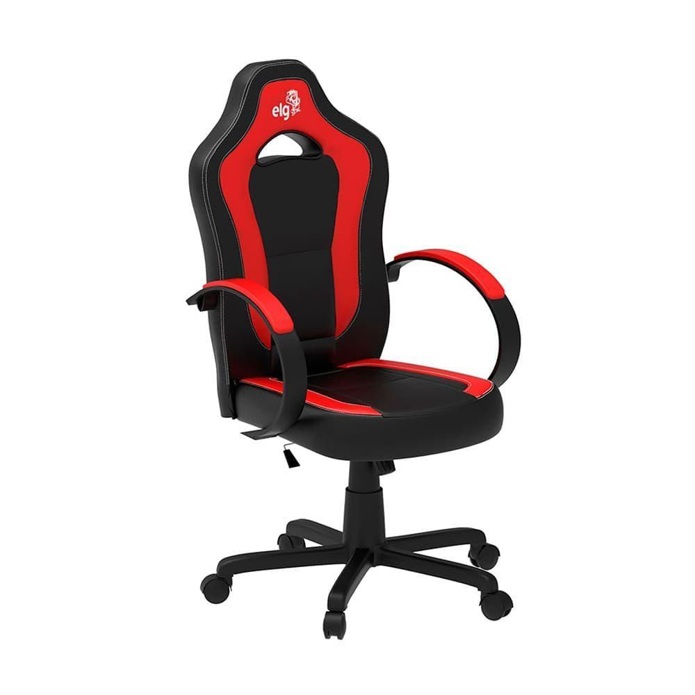 Cadeira Gamer Racing Com Apoio Cervical Vermelho-preto - El