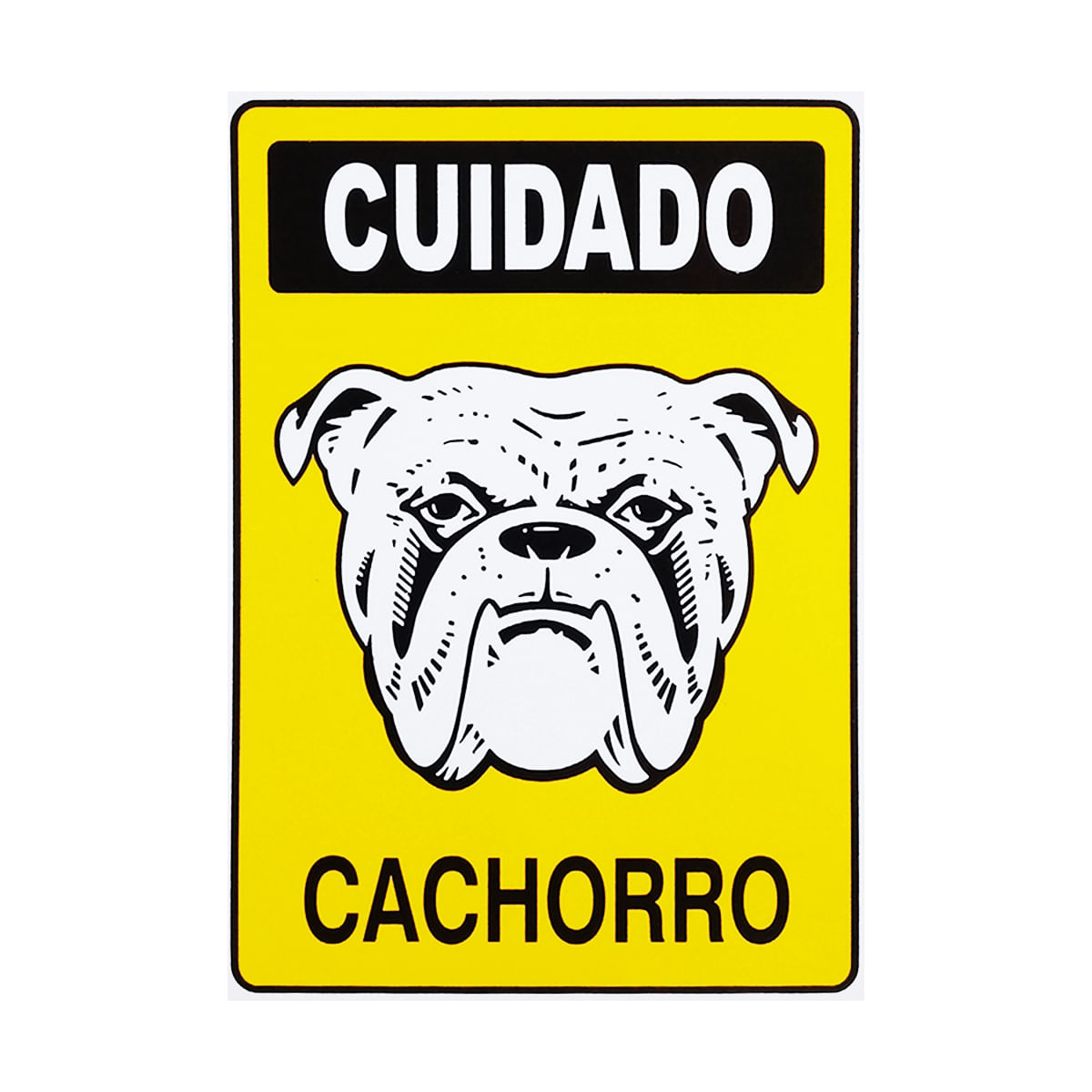 Placa De Sinalização Cuidado Cachorro 20x30 Acesso - P-6/1 F9e