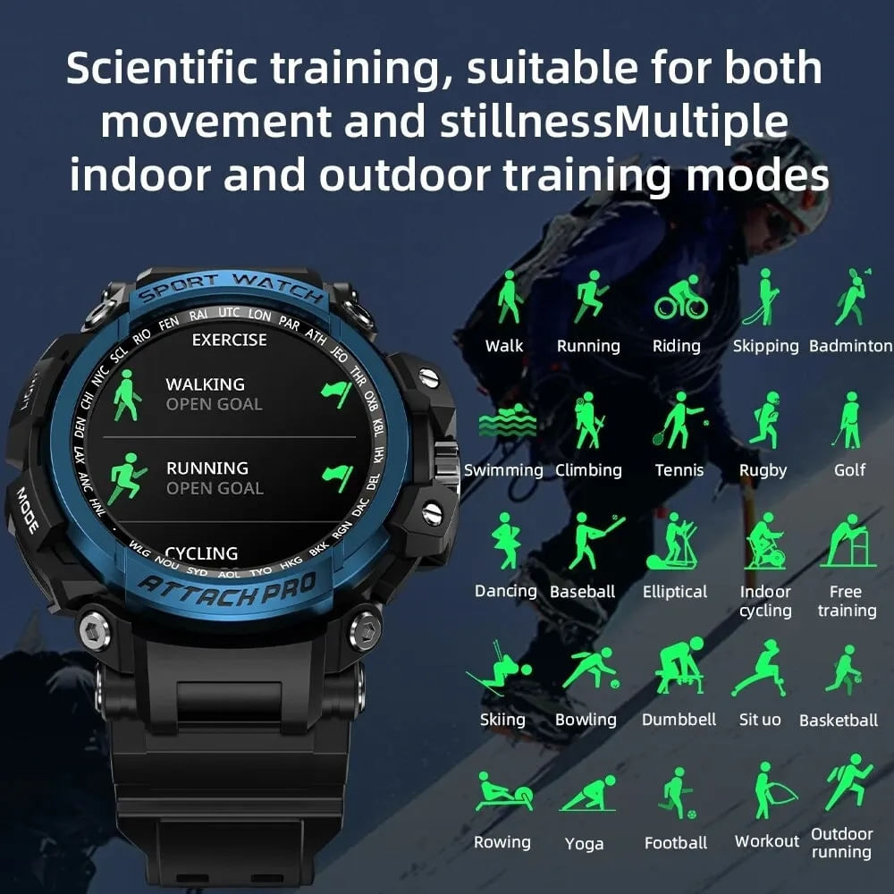 SmartWatch Fitness Watch IP68 Função de Detecção Verde