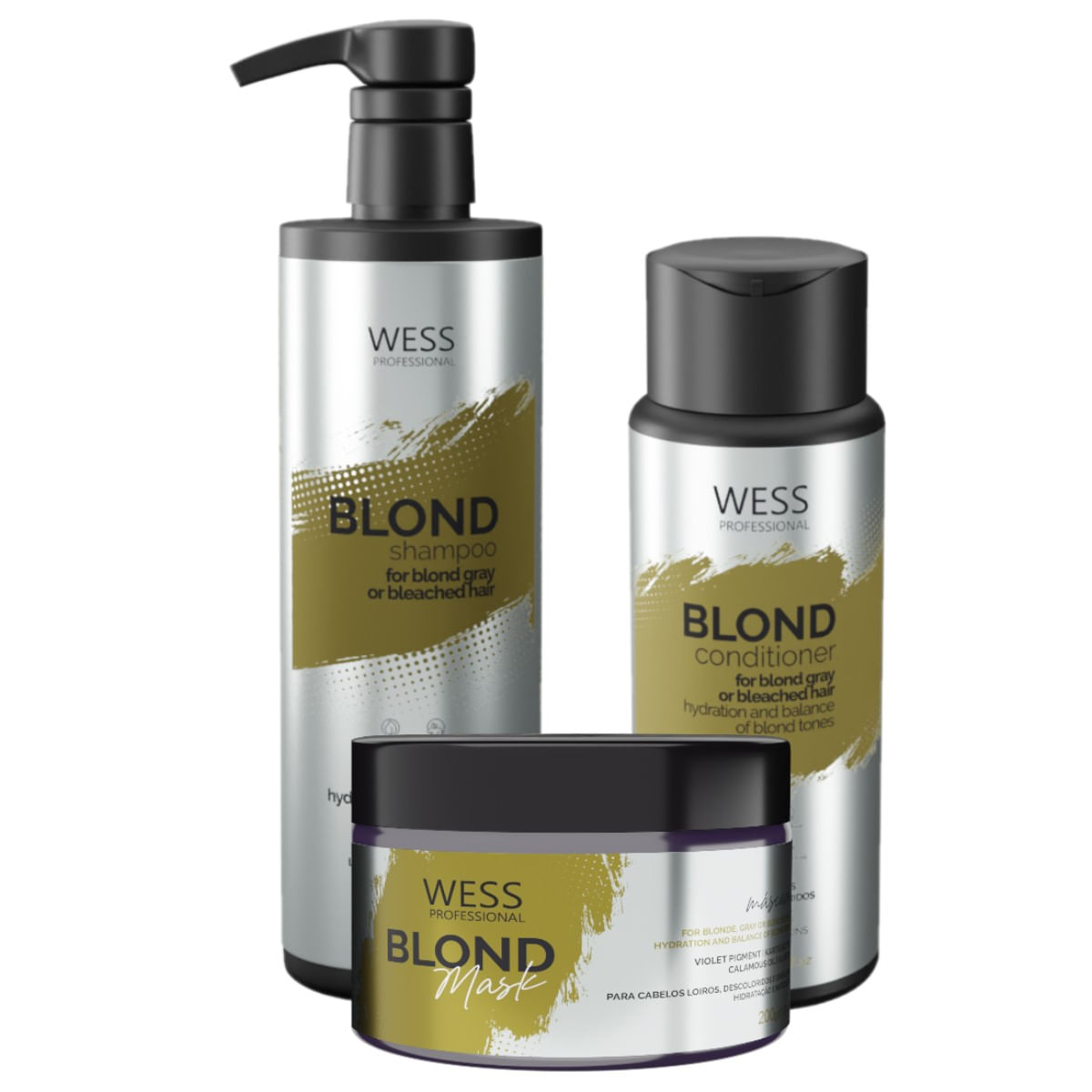 Kit Wess Blond SH 500ml + Cond 250ml + Mask 200ml