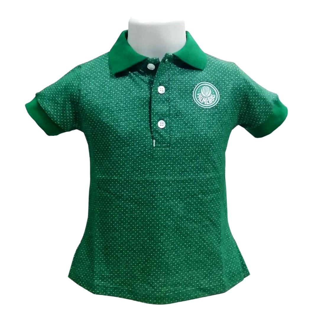 Camisa Infantil Palmeiras Polo Feminina Oficial