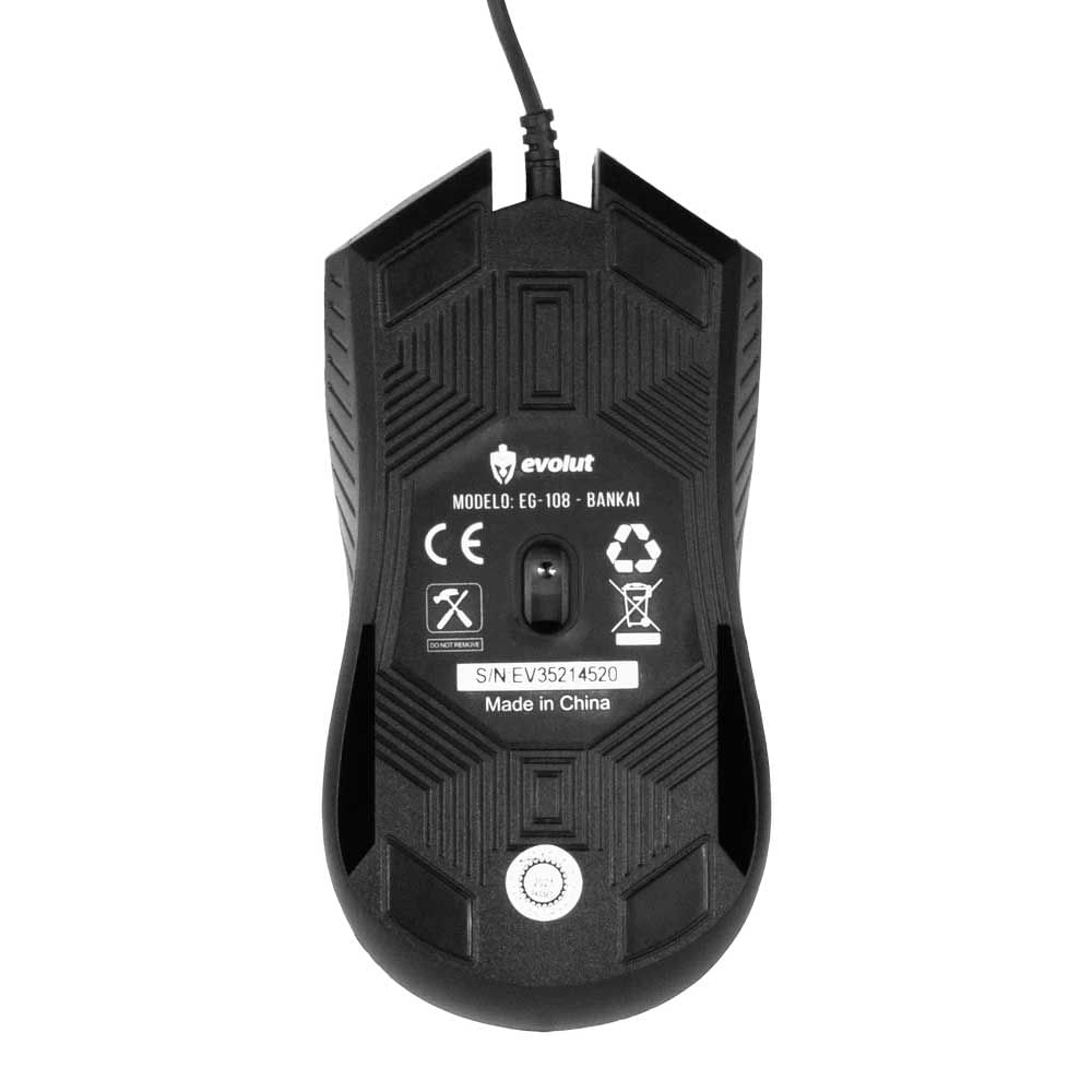 Mouse Gamer Bankai 1200 dpi EG108 Evolut