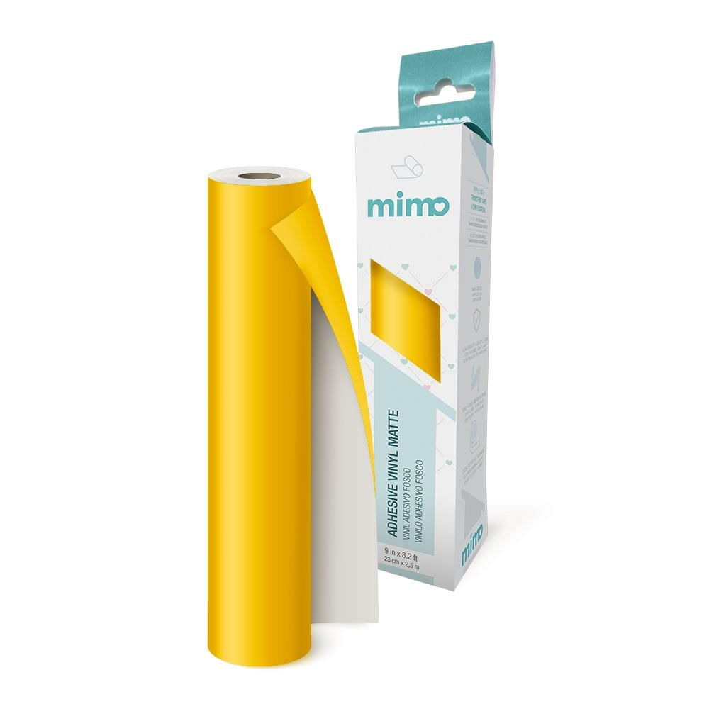 Adesivo Vinil Fosco Amarelo Sol Mimo - 23 cm x 2,5 m