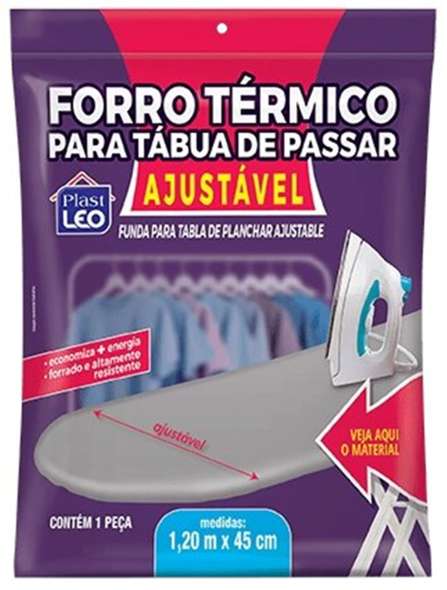 Forro Térmico mesa de passa Plast Leo Ajustável 0,45 x 1,2 m