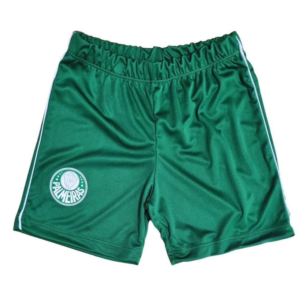 Shorts Palmeiras Infantil Juvenil Verde Oficial