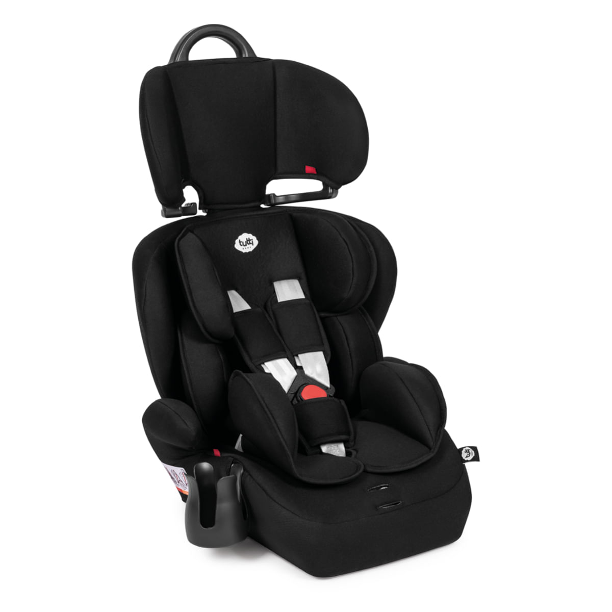 Cadeirinha De Bebê Para Carro Versati Assento Elevação Booster Infantil De 9 A 36kg Com Porta Copo Tutti Baby Preto