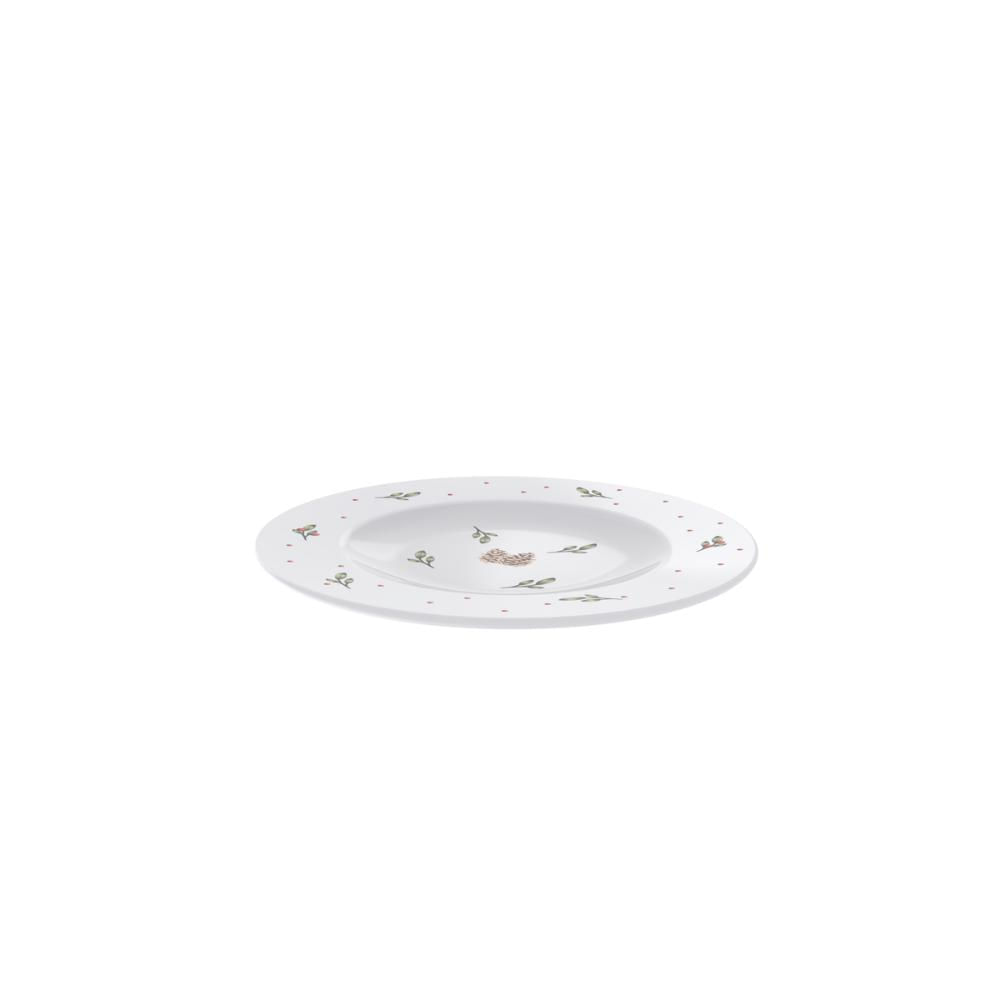 Prato Sobremesa Tramontina Casa Natal em Porcelana Decorada 21 cm