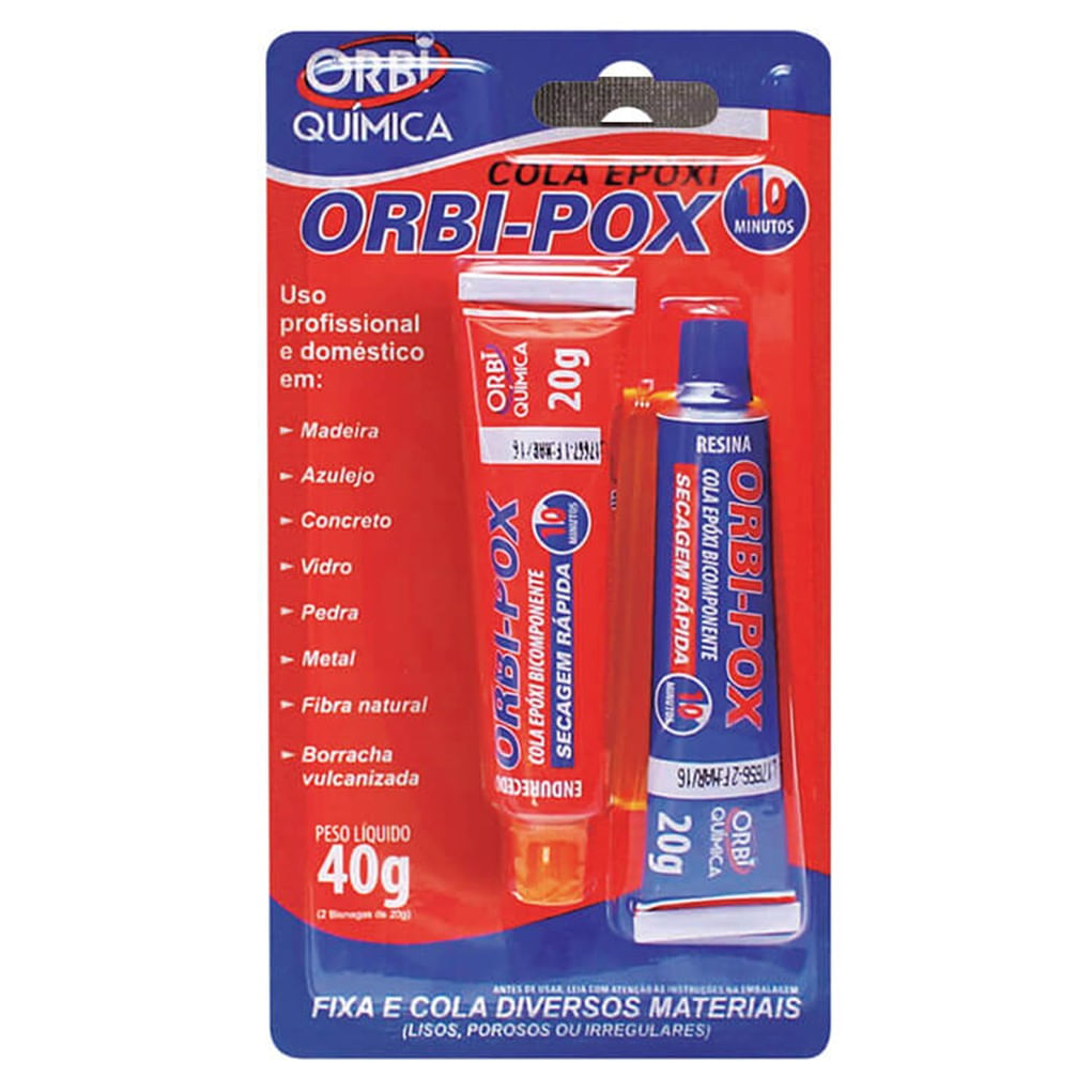 Cola Líquida Orbipox Epoxi Multiuso 40g