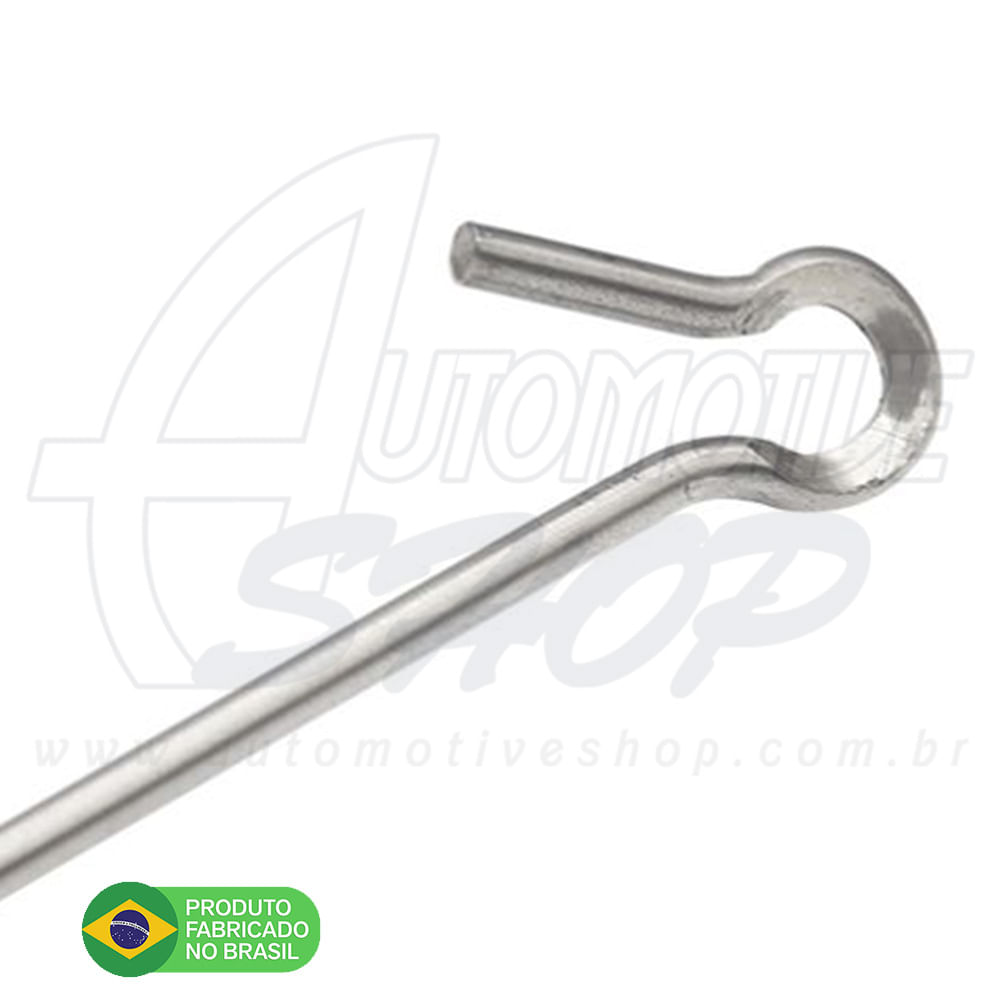 Antena Corta Pipa Moto Retrátil Guidao Aço Inox Preto M11VM