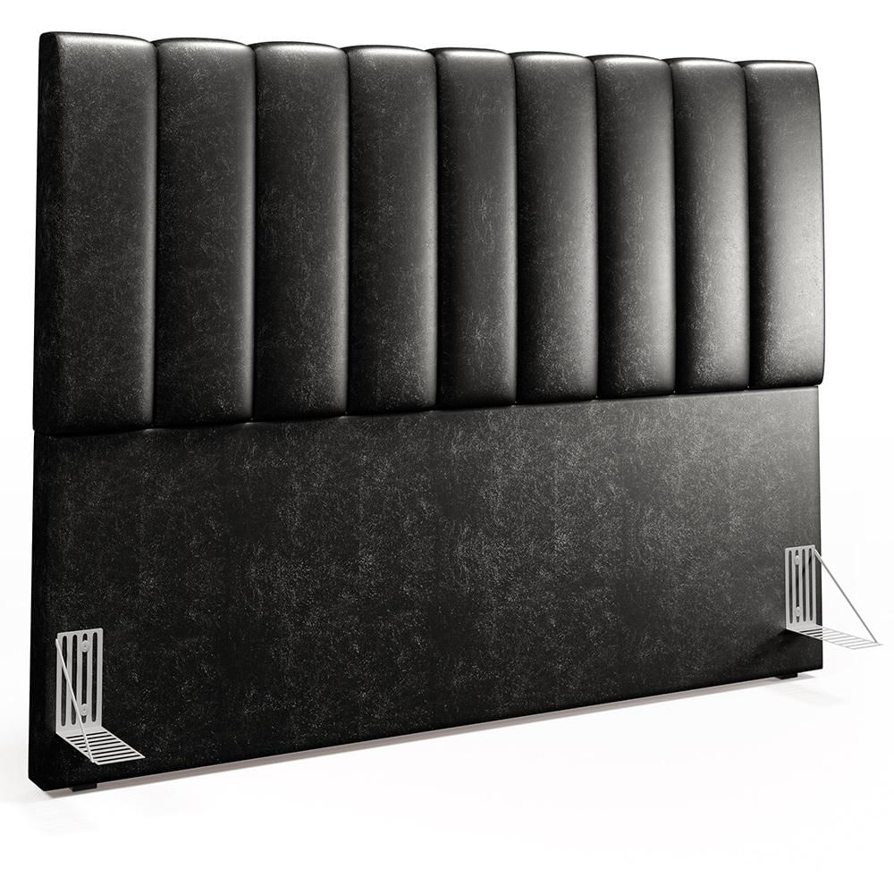 Cabeceira Cama Box Casal Queen 160 cm Dália W01 Couríssimo Preto - Lyam Decor