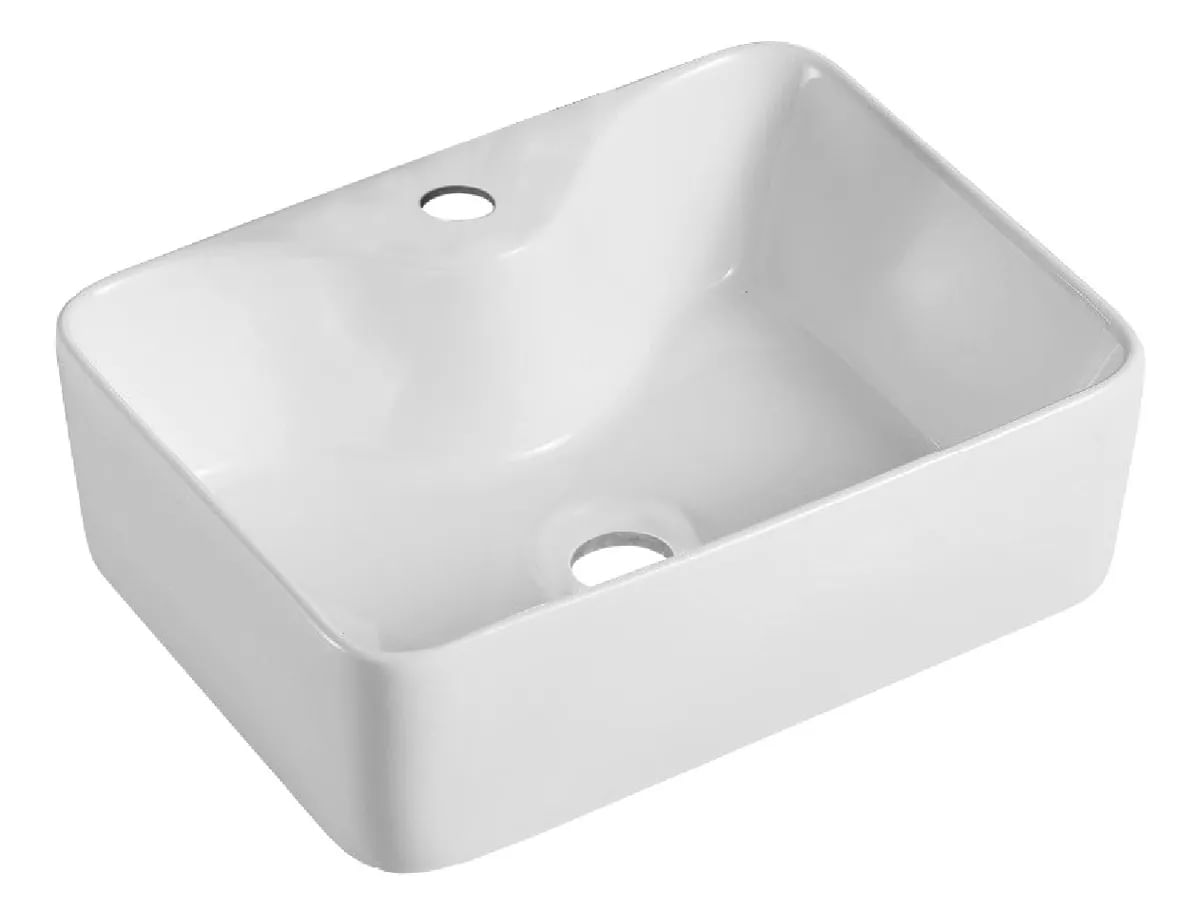 Cuba Para Banheiro Pia De Apoio Sobrepor Retangular Lavatorio Lavabo 40x30 Sartin Smart Depot Louça De Ceramica Smart