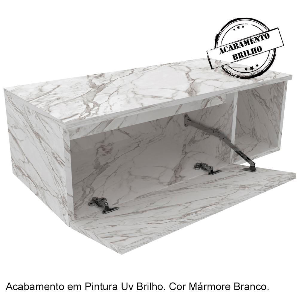 Gabinete Com Cuba Para Banheiro Bn3600x01 Marmore Branco