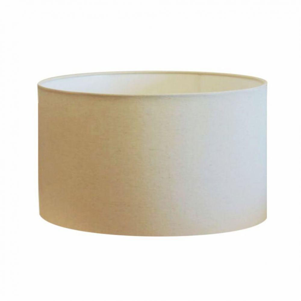 Cúpula Abajur e Luminária Tecido Vivare 50x25cm Algodão Crú